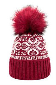 Czapka Grudniowy Poranek Bordowa