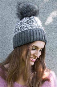 Czapka Grudniowy Poranek Szara