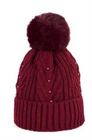 Czapka Perełkowy Urok Czerwona