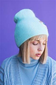 Czapka Lodowy Rożek Jasny Niebieski